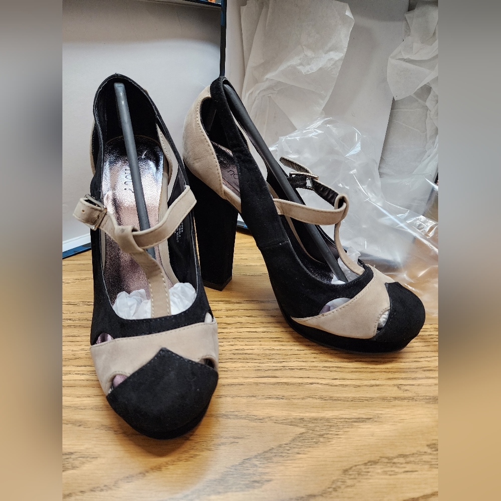 Velvet heels